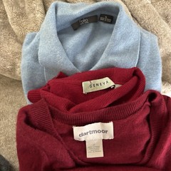 Cashmere Cutter Lot Of 7 Mixed Colors Knit Repurpose Upcycled DIY