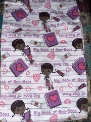 Doc McStuffins 100% Cotton Fabric 108” X 44” Big Book of Boo Boos Disney 3 Yards