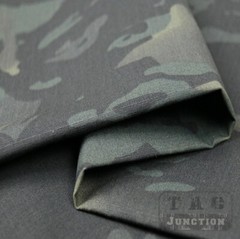 59″W Camo Black Camouflage Water Repellent Resistant Ripstop Fabric