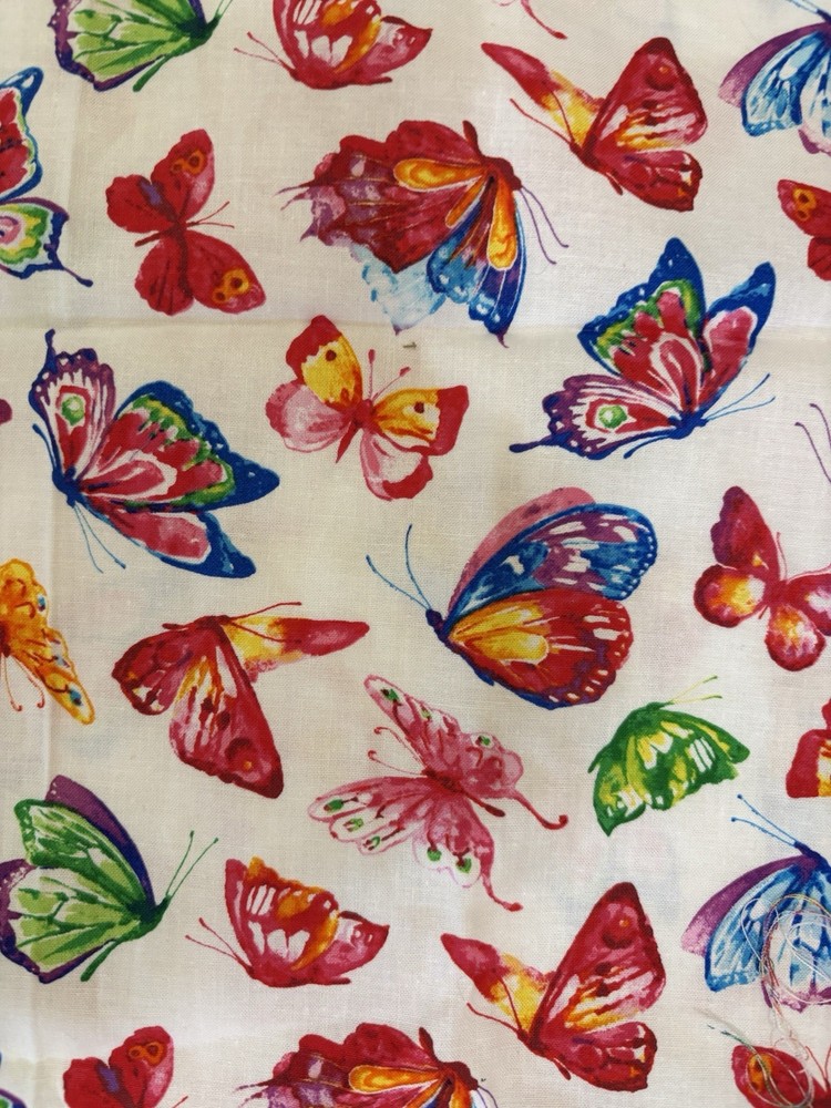 Butterfly Fabric Two Pieces 2 + Yards Total