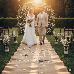 Burlap Fabric Roll | 40-Inch Wide x 150 ft Long | 40″ by 50 Yards | Non- Fray…