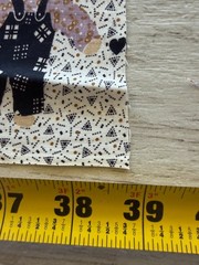 VTG Country Classic Simple Traditions Ameritex Fabric Houses Hearts Folk Art 3YD