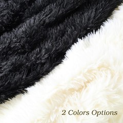 Fluffy White Faux Fur Fabric 1 Yard | 36″x60″ Shaggy Material for DIY Pet Beds,