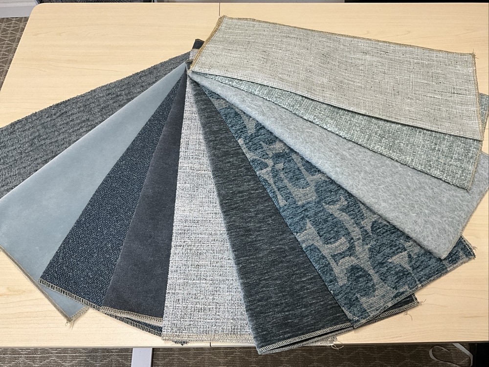 10 Pack Upholstery Samples Greens & Teals Ea ~17” X 19”
