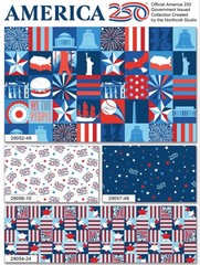 Northcott – America250 TM 23″ Canvas Tote Panel – Navy Multi