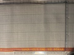 S.T. Dupont Light Gray 70% Super 120s & 30% Mohair English Suiting 3.2m 230g/m