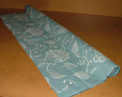 1.1 Metres iLiv Adriana Glacier Embroidered Fabric Curtain Upholstery Cushion