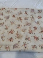 Flower Fairies Rose & Hubble Cicely Mary Barker Quilting Sewing Fabric 2 Yards