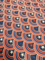 3 Yards American Flag Stars 100% Cotton Fabric