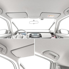 Suede Auto Headliner Fabric 98″ L × 60″ W with Foam Backing – Gray Interior Repl