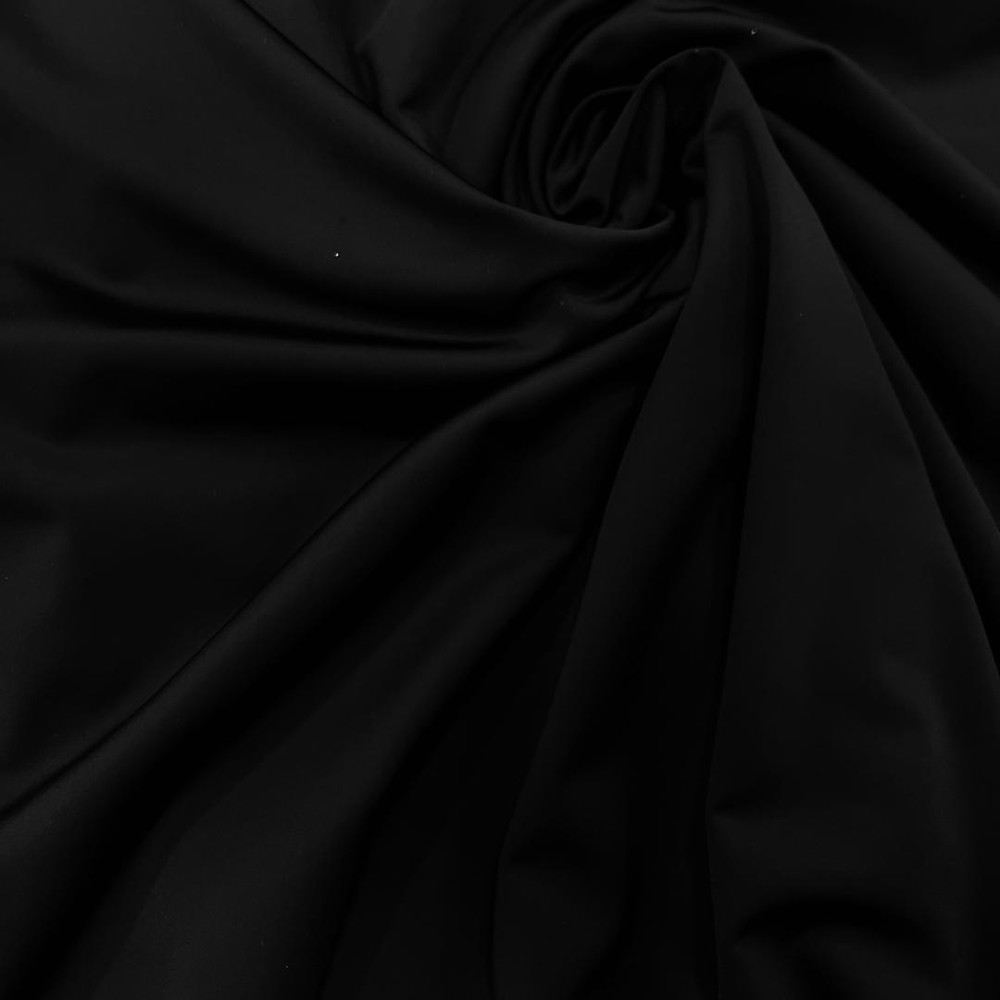 FREE SHIPPING Black Solid Colors Nylon Spandex Fabric 4 Way Stretch By The Yard