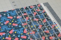 American FLAG Patriotic Fabric Half Yard 1/2 YD COTTON America USA {4th of July}