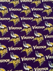 Minnesota Vikings Cotton 1-7/8 yds L x 56″W