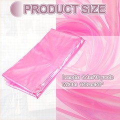 10 Yards x 59″ Clear Iridescent Organza, for Pink Red Laser