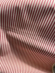 Waverly Red Ticking Stripe Fabric 100% Cotton 44/45″ Wide 5.5 Yards Farmhouse