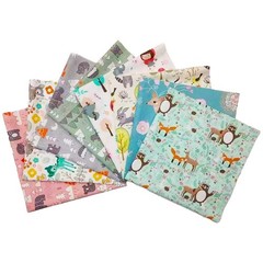 100% Cotton Fat Quarter Fabric Bundles 19.69” x 50cm Pieces Cotton Fabric Lot