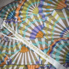Vintage Kaffe Fassett Paper Fans Cotton Fabric 1 Yard Rowan GP57 Quilt Craft NOS
