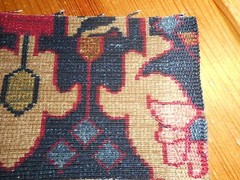 Ralph Lauren POET’S SOCIETY RUG Euro Panels FABRIC (4) 27 1/2″ w X 27″l NEW