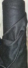 Italian heavy Black cashmere/wool luxury fabric for jacket coats 150cm