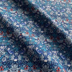 William Morris Strawberry Thief Painted Cotton Fabric for Sewing DIY BTHY 57″