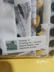 Quilt Addicts Anonymous Subway Quilt A Finishing Kit/Fabrics-7 Total Fabric-Read