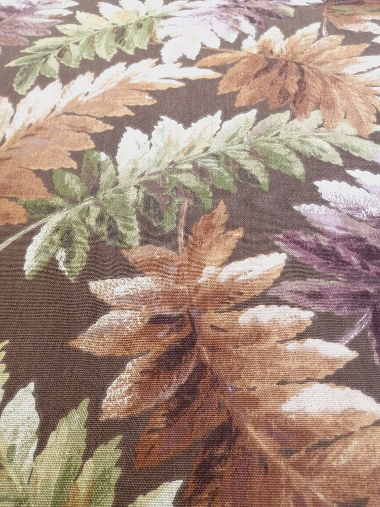 Mill Creek Autumn Leaves Green/Golden/Plum Multipurpose Fabric BTY Gorgeous