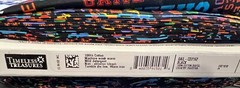 3/4 yard x 44 in Cheerleader Words Text on Black: Cheer Squad Timeless Treasure