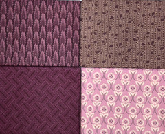 Quilt Shop Quality 16 FQs 4 Yds Cotton Fabric Civil War Repro Assorted Purples