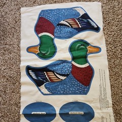 Vintage Cranston Print Works Cut & Sew Panel Mallard Ducks