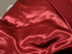 1 OneYard Burgundy / Maroon Vintage Satin Fabric 45″ Wide one piece is 7 1/2 yd