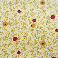 Vintage Floral Precut Fabric Squares 10×10, Purple 10 Inches, Yellow