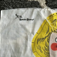 Vintage Buster Brown & Tige Cut and Sew Doll Pillow Templet 1974 Textiles 18×43