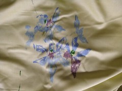 Texoprint The Netherlands Abstract Floral BTY 36″ x 56″ Green Drapery Home Dec