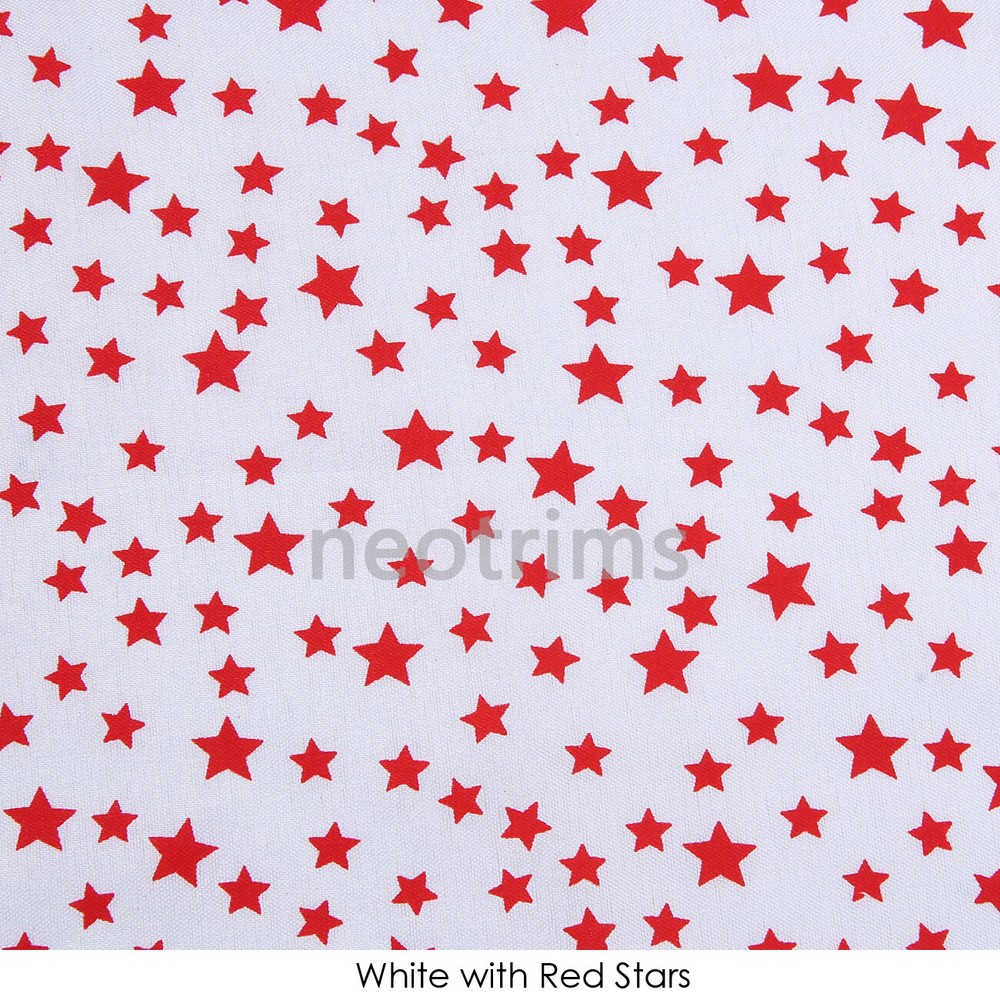 Printed Stars Pattern Woven Fabric & 100% Cotton Voile; Crafts,Curtains,Linings