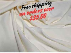 Tropical gabardine in 3 shades of Orange or any other color in my store