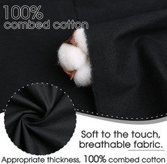 100% Black Combed Cotton Fabric – Machine Washable Poplin by the Yard