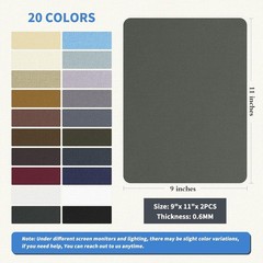 Canvas Repair Patch 9 x11 Inch 2 Pcs Self-Adhesive Waterproof Fabric Patch fo…