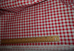 1 Yard Cotton Fabric “BLACK AND WHITE AND READ ALLOVER-Spectrix C. Taylor Oates