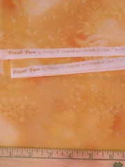 1 YD Fossil Ferns Benartex Golden Yellow Rust Quilt Cotton Fabric Blender