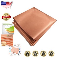 Golden Copper Faraday Fabric 197″x43″ RFID EMF Blocking Radiation Shielding