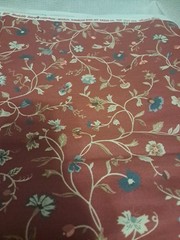 Floral Vine Pattern Fabric House ‘n Home Fabrics Vintage 1981 Washable Home Dec