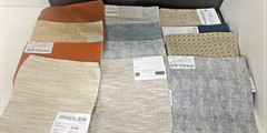 Fabric Samples Square Piece Pindler Lot of 70 PC Multi Color Design