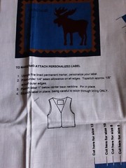 Fabric A Dirondack Childs Vest 6,8,10,12 Multicolor Panel