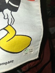 Vintage Walt Disney Company Donald Duck Handkerchief/Napkin Made in Hong Kong