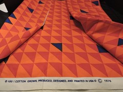 Gere Kavanaugh designer fabric 1976 100% Cotton Made in USA 3 1/2 Yards Unwashed