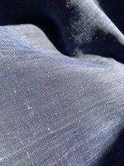 Gambiered Silk Linen Denim Fabric Natural Dye Mud Silk By Half YARD 45momme