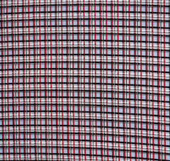 4+ Yards Joann Fabric Plaid Black White Red Blue Quilt Cotton Sewing OOP