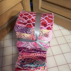 Jelly Roll 2.5 X 42” Cotton Pink Glitter Variety