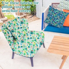 Boao 3 Pieces 3 Yards 62 Inch Wide Floral Cotton Fabric Tropical Rainforest