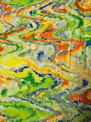 FUSION BY JEFFREY MARC Lime Green 1 yard 100% Cotton Fabric Free Ship SBB NTC